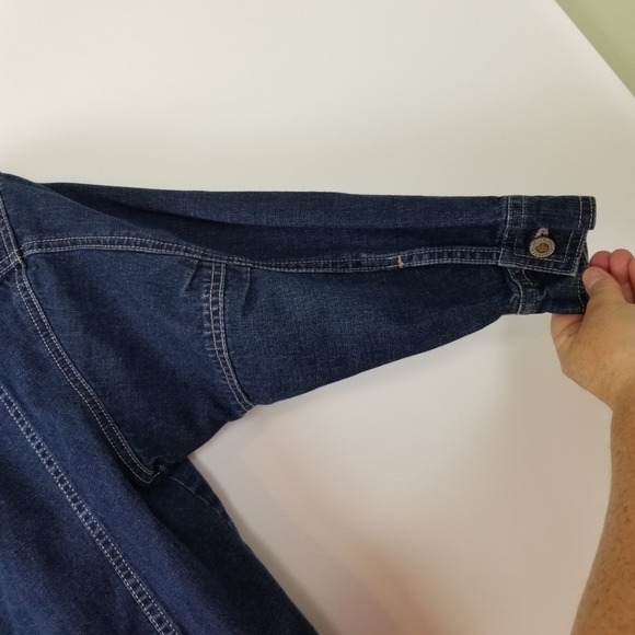 Vintage Marc Buchanan Pelle Pelle Jean Jacket, sz S - Picture 9 of 10